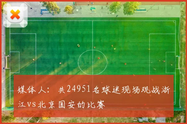 媒体人：共24951名球迷现场观战浙江vs北京国安的比赛